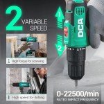 DCA 20V Cordless Hammer Drill Set with Bits