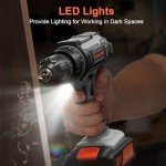 20V Cordless Drill Set with 42 Bits