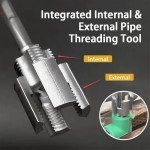 2-Pack Electric Pipe Threading Tool Set