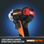 WORX WX261 20V Brushless Impact Driver with 2 Batteries