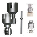 Pipe Thread Cutting Tool, 2025 New Electric Drill Compatible Pipe Threader Kit, Upgrade Integrated Internal External Pipe Threading Tool 1/2" 3/4" (1/2"+3/4") (1/2"+3/4")