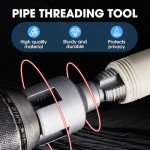 Pipe Thread Cutting Tool, 2025 New Electric Drill Compatible Pipe Threader Kit, Upgrade Integrated Internal External Pipe Threading Tool 1/2" 3/4" (1/2"+3/4") (1/2"+3/4")