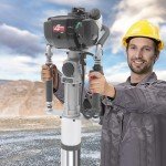Bepritm Pile Driver, 38CC 4 Stroke T-Post Gas Powered Petrol Pile Driver Garden Fencing Farm Pile Hammer Heavy Duty Single Cylinder Fence Push Pile Driving Machine (4-stroke 37.7cc)