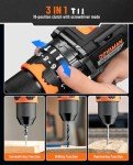 DOVAMAN Cordless Drill Driver, 20V Brushless Hammer Drill 575 in-lbs, 2-Speed, 1/2’’ Metal Chuck, 18+1+1 Clutch, Battery & Charger, Drill Driver Kit for Wood, Steel, Light Concrete (TITANCE X6)