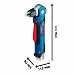 Bosch Professional GWB 12V-10 Battery Powered Angle Drill (12V, No Battery, L-BOXX)