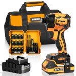 21V 1/4" Cordless Impact Driver Kit, Max Torque 2300 In-lbs, Compact & Brushless Power Impact Drivers 4-Speed Mode with 2.0Ah Battery and Fast Charger for Professional User or DIY
