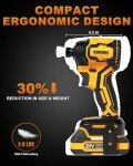 21V 1/4" Cordless Impact Driver Kit, Max Torque 2300 In-lbs, Compact & Brushless Power Impact Drivers 4-Speed Mode with 2.0Ah Battery and Fast Charger for Professional User or DIY