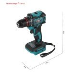 354 In-lbs Cordless Drill Driver for Makita 18V Battery, 3/8" Keyless Chuck, 21+1 Torque Settings, 1980 RPM, LED Light