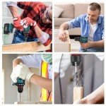 354 In-lbs Cordless Drill Driver for Makita 18V Battery, 3/8" Keyless Chuck, 21+1 Torque Settings, 1980 RPM, LED Light