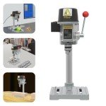 SHZICMY 340W Mini Drill Press, 3-Speed Benchtop Drill Press, Electric Bench Wood Drilling Machine for DIY Creation, Small and Precise Work Like Jewelry Making Woodworking