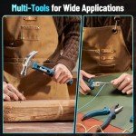 Seesii Tool Kit with Drill, 230PCS Tool Set with 21V Cordless Power Drill, The Great Helper for Home Repair and Installation, Bicycle Repair, Woodworking and Gardening Work