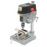 SHZICMY 340W Mini Drill Press, 3-Speed Benchtop Drill Press, Electric Bench Wood Drilling Machine for DIY Creation, Small and Precise Work Like Jewelry Making Woodworking