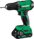 HiKOKI Akku-Bohrschrauber DS18DA (18V, Li-Ion, 50 Nm, 20-stufige Drehmomenteinstellung, LED, im Transportkoffer, INKL. 2X 2.0 Ah Akku und Ladegerät