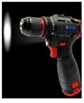 Cordless hand drill, 16.8V brushless motor, 3/8 inch keyless chuck, built-in LED light, 20+1 torque adjustment, dual batteries for long-lasting operation