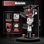 32.7CC 2 Stroke Gas Powered T-Post Driver, 900W Gas Powered Pile Driver Fence Post Driver Portable Petrol Piledriver 8500r/min w/0.24gal Storage Case for Fence Posts Stakes Pipe
