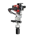 32.7CC 2 Stroke Gas Powered T-Post Driver, 900W Gas Powered Pile Driver Fence Post Driver Portable Petrol Piledriver 8500r/min w/0.24gal Storage Case for Fence Posts Stakes Pipe