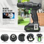 GALAX PRO Cordless Drill Driver 20V,1.3Ah Battery Power Drill Driver with Single Speed 0-600RPM,and Work Light, Max Torque 20N.m, 3/8 Inch Keyless Chuck, 19+1 Position,Battery and Charger Included