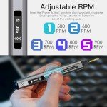 AM ARROWMAX 5-Speed Mini Electric Drill Pen with Benchtop Press, 10 Small Bits with Aluminium Box, LED Lights, OLED Display, Resin Drill Set For Jewelry Making, Plastic, Wood