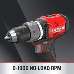 CRAFTSMAN V20 1/2 Inch Cordless Drill/Driver Kit with 2 Batteries and Charger (CMCD713C1)