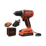 HARDEN 20V Cordless Drill – 2 Li-ion Batteries, 35Nm Torque, 21+1 Clutch Settings, 0-1350rpm, Fast Charging, Ideal for Wood & Steel – Includes Charger, Screwdriver Bit, and Nylon Carrying Bag