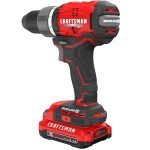 CRAFTSMAN V20 1/2 Inch Cordless Drill/Driver Kit with 2 Batteries and Charger (CMCD713C1)