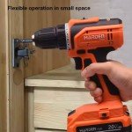 HARDEN 20V Cordless Drill – 2 Li-ion Batteries, 35Nm Torque, 21+1 Clutch Settings, 0-1350rpm, Fast Charging, Ideal for Wood & Steel – Includes Charger, Screwdriver Bit, and Nylon Carrying Bag