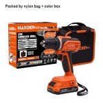HARDEN 20V Cordless Drill – 2 Li-ion Batteries, 35Nm Torque, 21+1 Clutch Settings, 0-1350rpm, Fast Charging, Ideal for Wood & Steel – Includes Charger, Screwdriver Bit, and Nylon Carrying Bag