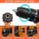 IRONFIST Cordless Drill Driver, Wireless Screwdriver 12V 23Nm Recharge Lithium Battery With Led Light
