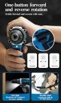 Cordless Drill Power High-Performance Large-Capacity Lithium Battery x 1，25+3 Adjustable Torque Electric Drill BLUE