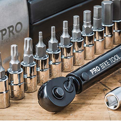 Bike Torque Wrench Set with Storage Box & Sockets