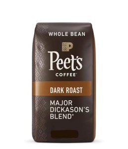 Peet's Coffee, Dark Roast Whole Bean Coffee - Major Dickason's Blend - 100% Arabica