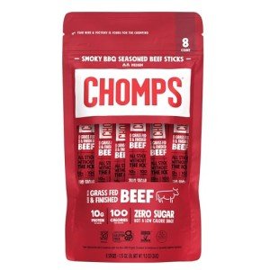 CHOMPS Smoky BBQ Beef Sticks 8ct, 1.15 OZ