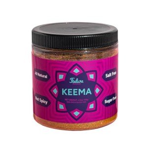 Fadwa Masala Keema Spice Mix - 4.5 oz Jar, Salt & Sugar Free, Non-Spicy Authentic Desi Spices for Pakistani & Indian Cooking, Curry, Garam Masala - No Artificial Ingredients - Gluten Free