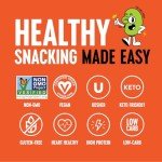 The Only Bean Crunchy Roasted Edamame Snacks (Buffalo) – High Protein (11g), Low Carb Keto Vegan Office Snack, Gluten Free Healthy Snacks for Adults and Kids, 0.9oz (Pack of 10)