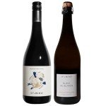 Oddbird GSM Non Alcoholic Red Wine & Blanc de Blancs Sparkling Non Alcoholic Dry White Wine, Gluten Free, Zero Proof with Dealcoholized Grapes, Two 25.4 fl oz Bottles