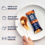 IQBAR x Chef Thomas Keller - Brain and Body Plant Protein Bars - Salted Caramel Chip - 12-Count, Low Carb, High Fiber, Gluten Free, Vegan Snacks - Low Sugar High Protein - Low Calorie Keto Energy Bars