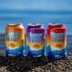 Hoppy Hour Sparkling Hop Water, Non-Alcoholic and Adaptogens Drink, Zero Sugar and Calories, Refreshing Blackberry Lemon Flavor, 12 oz Cans (12-Pack)