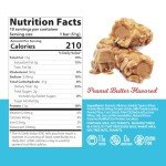Genius Gourmet SKIPPY Peanut Butter Flavor Inspired Protein Nut Roll Bar,11g Protein per serving(18% DV), 0g Added Sugar, Carb Conscious Snack Bar, Gluten Free – 10 Count