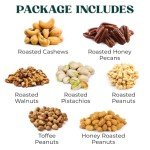 Fathers Day Nut Gift Basket, 7 Sectional Platter of Nut Baskets Gifts for Men, Great for Father Day gifts for Husband, Perfect Dad Gift for Fathers Day,