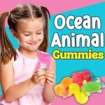 Fish Candy Ocean Gummies, 2 Lbs Bulk, Ocean Friends Sea Creatures, Assorted Flavors and Fish Shapes, Sharks, Turtles and More, Soft and Chewy Fishing Themed Candy Treat for Movie Theater, Parties