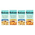 Kaizen Pasta Mac & Cheese Variety Pack - High Protein (24g), Low Carb, Keto- Friendly, Gluten-Free, Plant-Based, Non-GMO - 6.4 Ounces (Pack of 4) Classic & White Cheddar