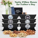 Father's Day Nut Gift Baskets - 6 Pillow Boxes Perfect Gifts for Fathers Day Celebrations, Special Dad Gifts For Fathers Day