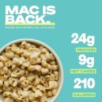 Kaizen Pasta Mac & Cheese Variety Pack - High Protein (24g), Low Carb, Keto- Friendly, Gluten-Free, Plant-Based, Non-GMO - 6.4 Ounces (Pack of 4) Classic & White Cheddar