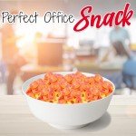 Peach Rings Gummy Candy, Bulk 5 Lbs soft and Chewy, Orange-Yellow Fruit Flavored Gummies, Fat Free, Nut Free, Gluten Free Healthy Candy Treat for Parties and Snacking