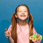 Sweet & Sour Apple Trio Vegan Gummy Candy, Bulk 2 Lbs, Assorted Apple Flavored Gummies, Fat Free, Nut Free, Gluten Free Healthy Sour Candy for Parties and Snacking