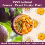 Fangkic Freeze Dried Passion Fruit 9 oz/255 g, 100% Natural, No Sugar or Additives, Frozen Passion Fruit Tea, Delicious Freeze Dried Fruit, for Cake, Drink, Baking, Yogurt, Travel