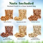 Father's Day Nut Gift Baskets - 6 Pillow Boxes Perfect Gifts for Fathers Day Celebrations, Special Dad Gifts For Fathers Day