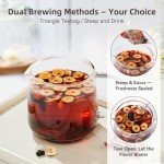 Ginseng Five Treasures Tea, Natural Kidney Cleanse Detox with Ginseng, Red Date, Mulberry Fruit, Maca, Wolfberry, Yam, Polygonatum for Men (1 Pack/15 Bags)