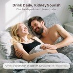 Ginseng Five Treasures Tea, Natural Kidney Cleanse Detox with Ginseng, Red Date, Mulberry Fruit, Maca, Wolfberry, Yam, Polygonatum for Men (1 Pack/15 Bags)