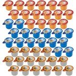 Coffee Creamer Singles Variety Pack, 48 Packs of Individual Coffee Creamers 16 of each flavor, Perfect Creamer Cups for Home, Office, Travel and On the Go Use, Ideal for Coffee Enthusiasts